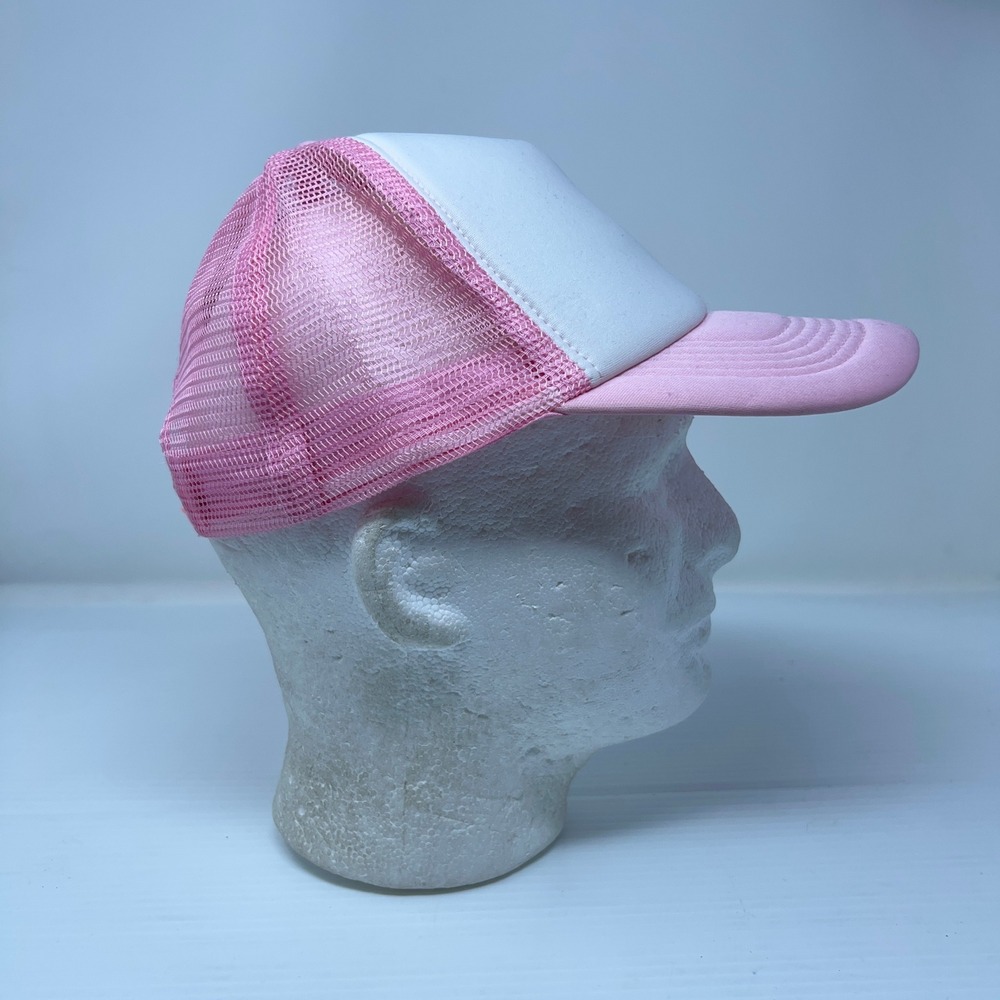 Claire's Girls OS Pink White Mesh Snapback Trucker Hat NWT
